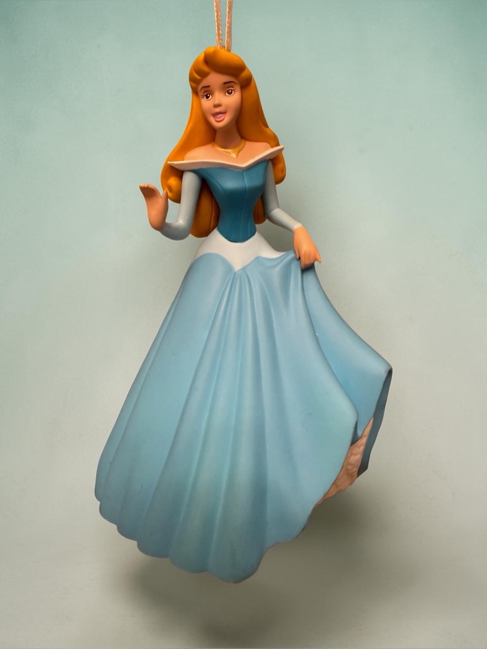 1998 Disney Hallmark Princess Ornament – Blue Dress – Collectible